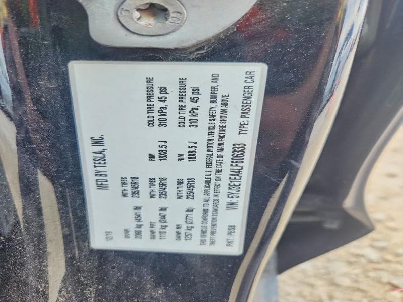 2020 TESLA MODEL 3 12