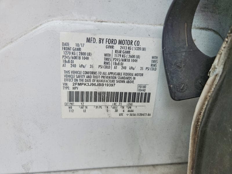 2018 FORD EDGE SEL 13