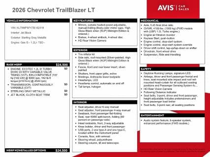 2026 CHEVROLET TRAILBLAZER LT 12