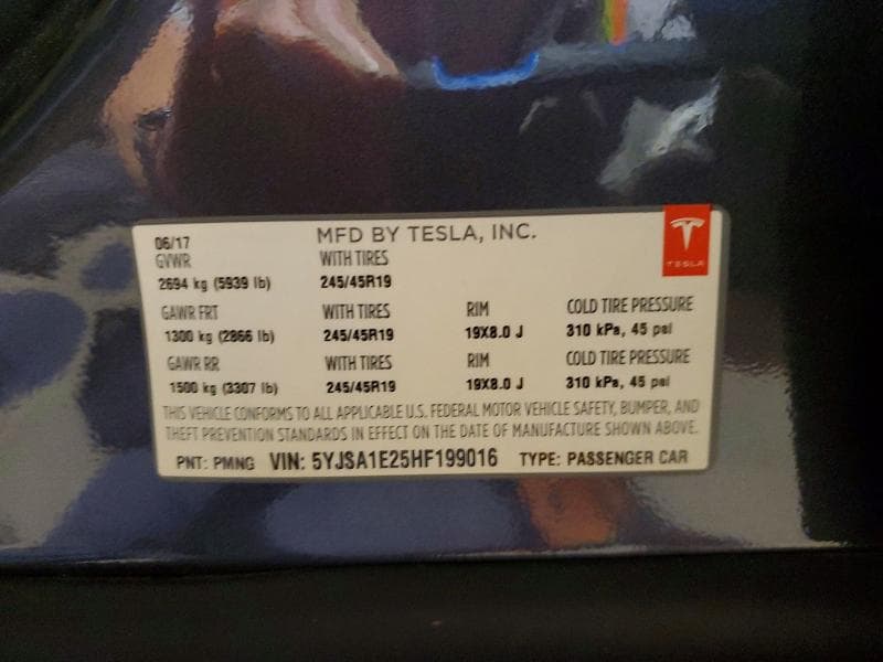 2017 TESLA MODEL S 13