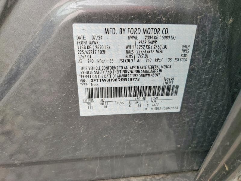 2024 FORD MAVERICK XLT 12