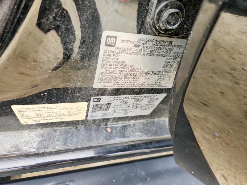 2021 GMC SIERRA K1500 ELEVATION 12
