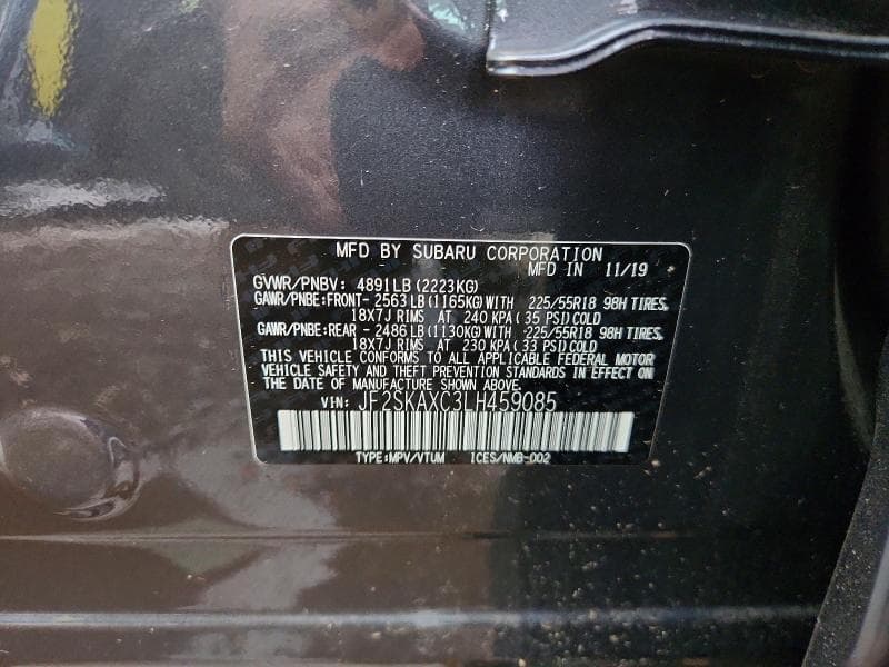 2020 SUBARU FORESTER TOURING 12