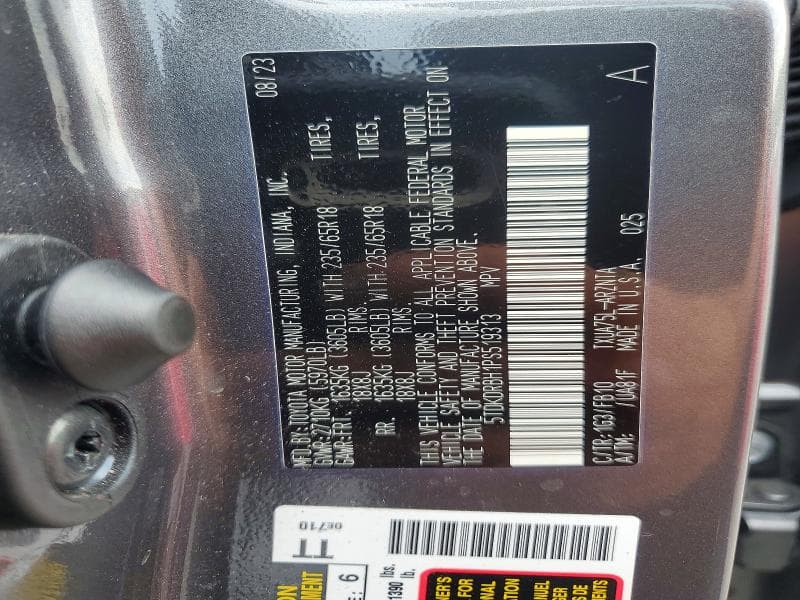 2023 TOYOTA HIGHLANDER LE 13