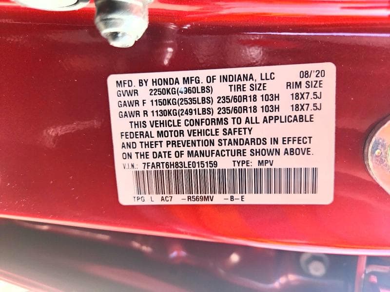 2020 HONDA CR-V EXL 13