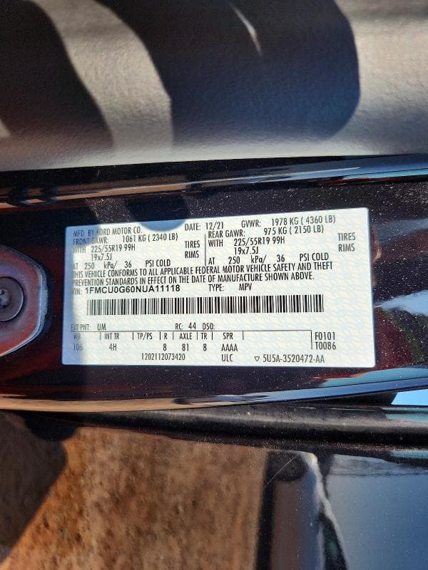 2022 FORD ESCAPE SE 13