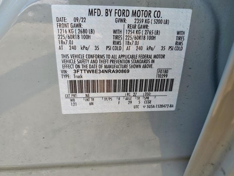 2022 FORD MAVERICK XL 12