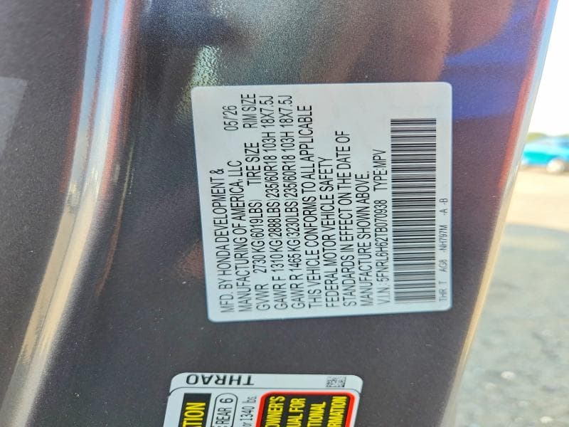 2026 HONDA ODYSSEY EXL 13