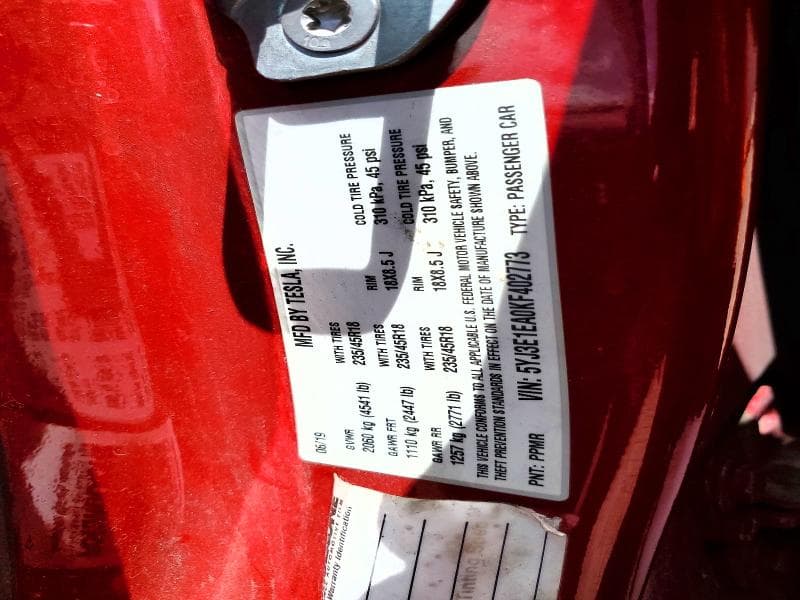 2019 TESLA MODEL 3 12