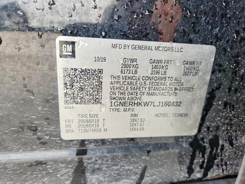 2020 CHEVROLET TRAVERSE LT 13