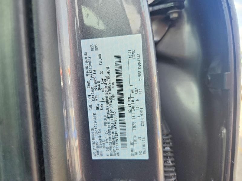 2021 FORD F150 SUPERCREW 13
