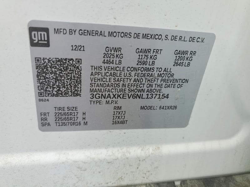 2022 CHEVROLET EQUINOX LT 13