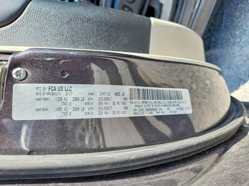 2017 CHRYSLER PACIFICA TOURING L 14