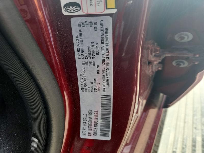 2022 RAM 1500 LARAMIE 12
