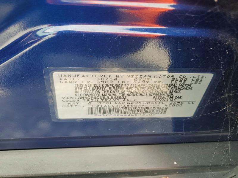 2018 NISSAN KICKS SV 13