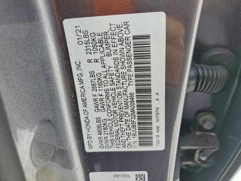 2021 ACURA TLX 12