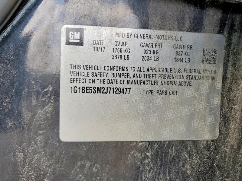 2018 CHEVROLET CRUZE LT 12