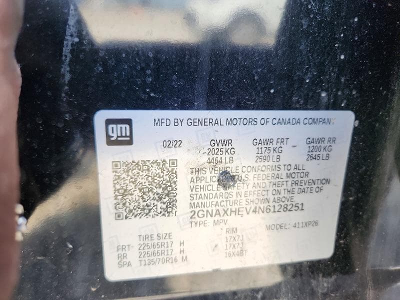 2022 CHEVROLET EQUINOX LS 12