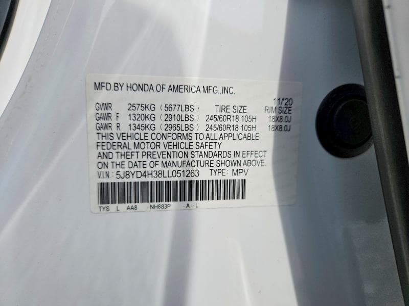 2020 ACURA MDX 13