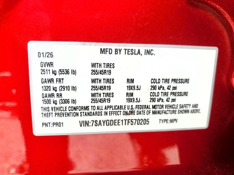 2026 TESLA MODEL Y 13