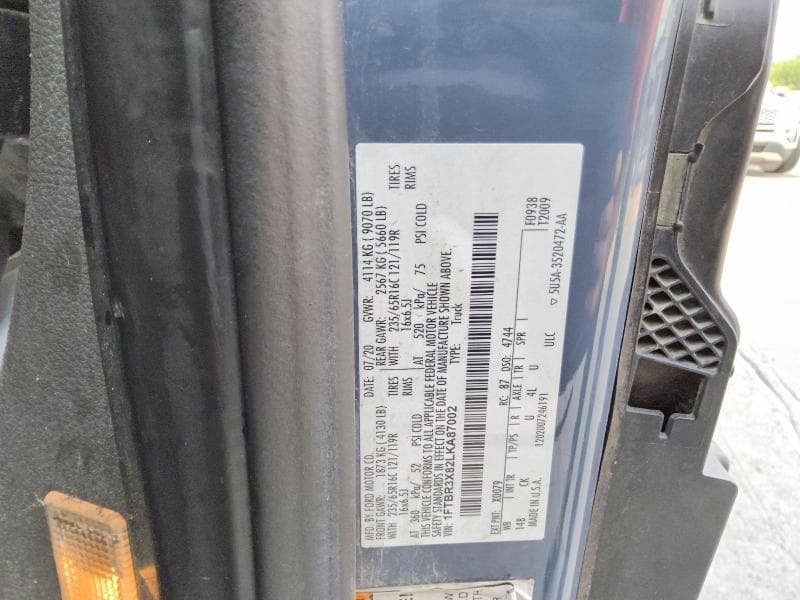 2020 FORD TRANSIT T-250 7
