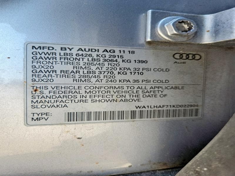 2019 AUDI Q7 PREMIUM PLUS 13