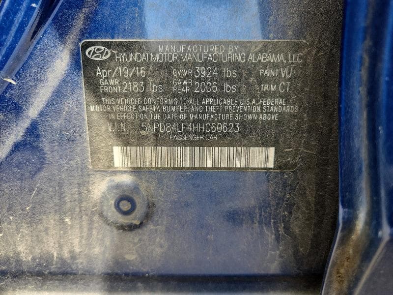 2017 HYUNDAI ELANTRA LIMITED 12