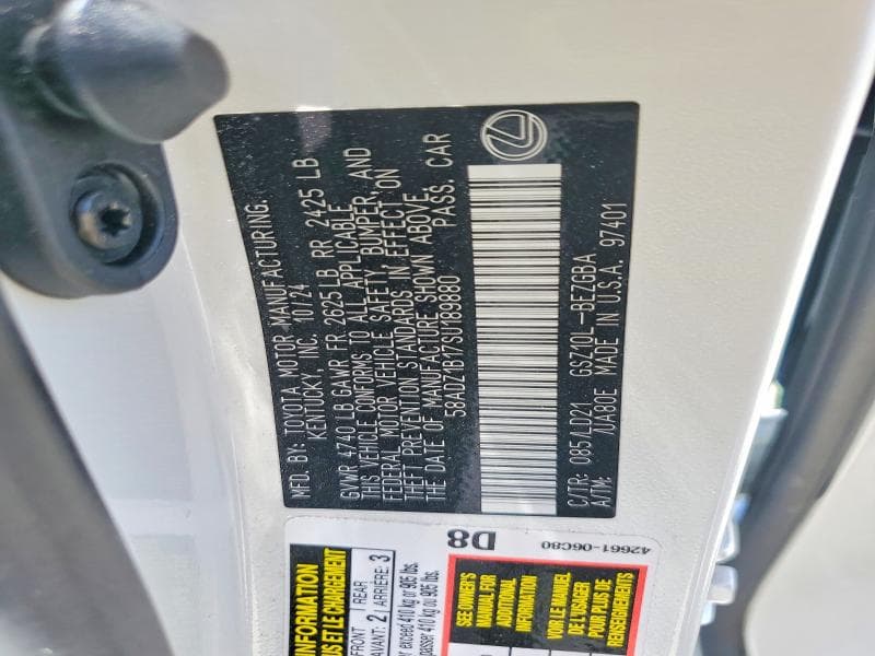 2025 LEXUS ES 350 BASE 12