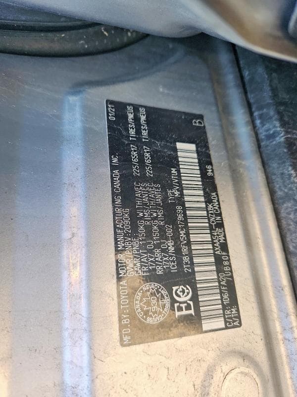 2021 TOYOTA RAV4 LE 13