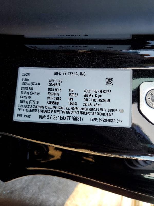 2026 TESLA MODEL 3 13