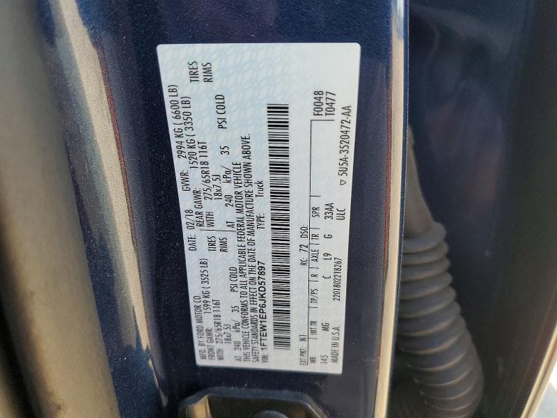 2018 FORD F150 13