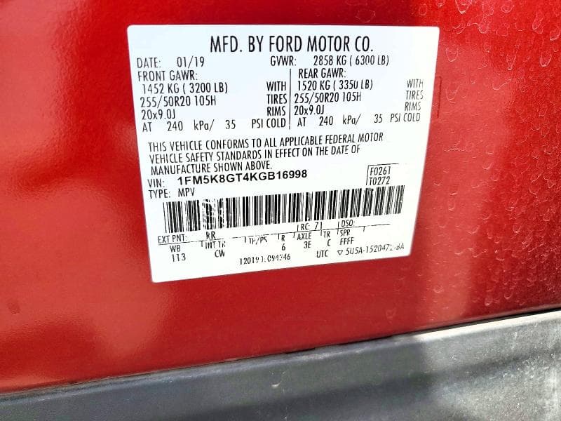 2019 FORD EXPLORER SPORT 13