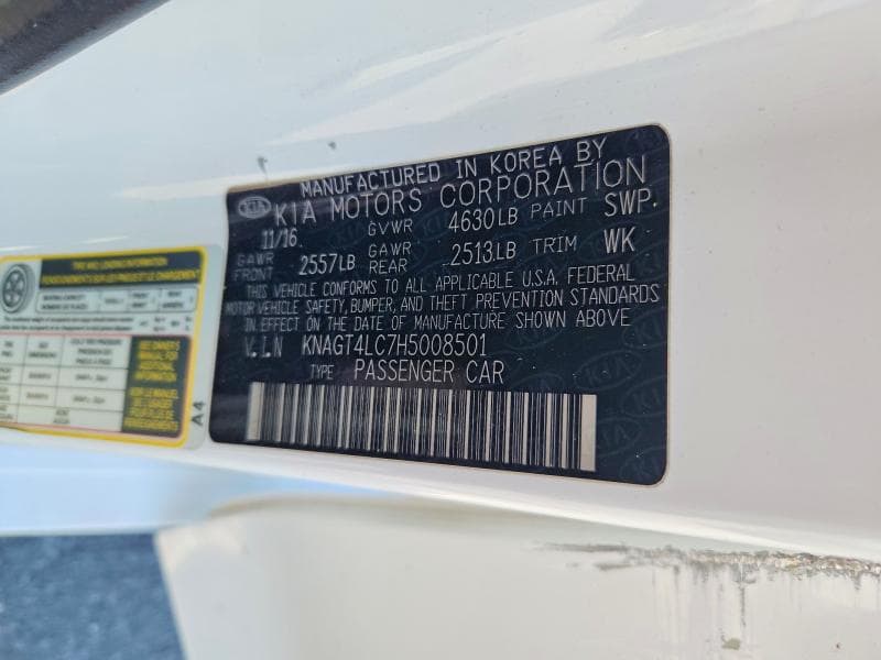 2017 KIA OPTIMA HYBRID 12