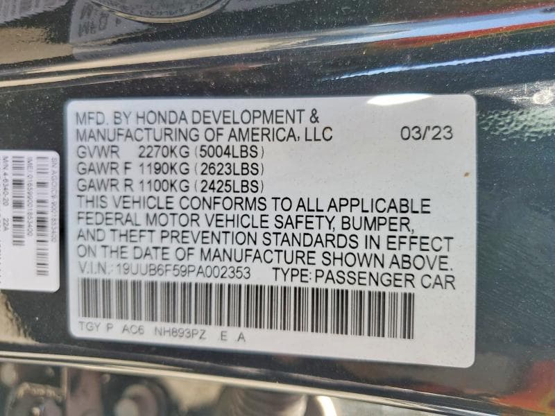 2023 ACURA TLX A-SPEC 12