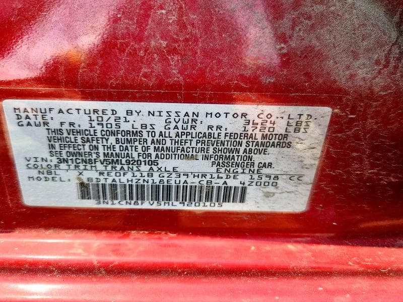 2021 NISSAN VERSA SR 12