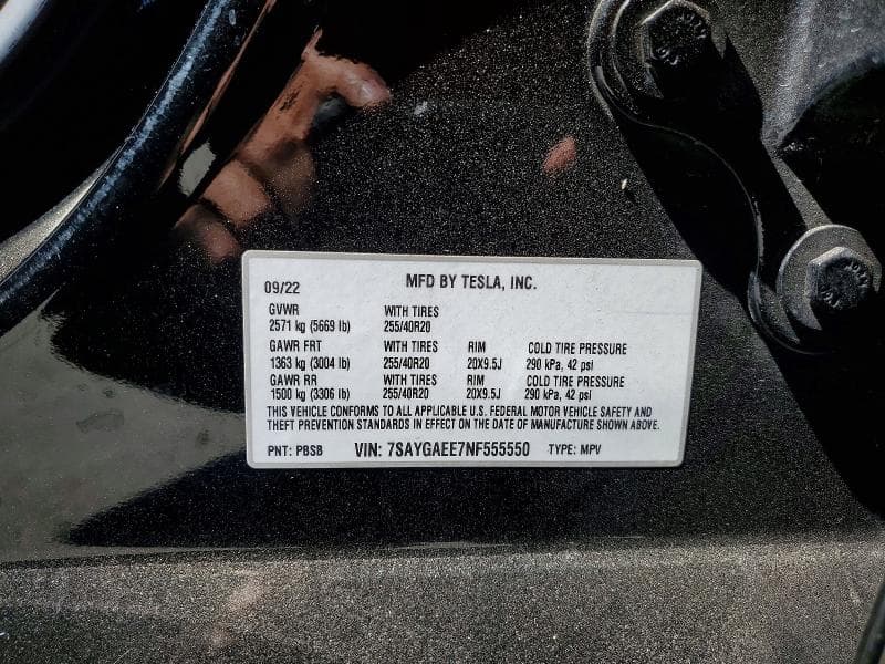 2022 TESLA MODEL Y 13