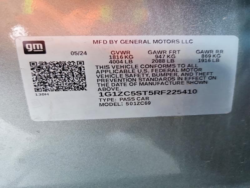 2024 CHEVROLET MALIBU LS 12