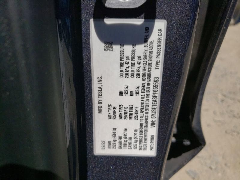 2023 TESLA MODEL 3 12