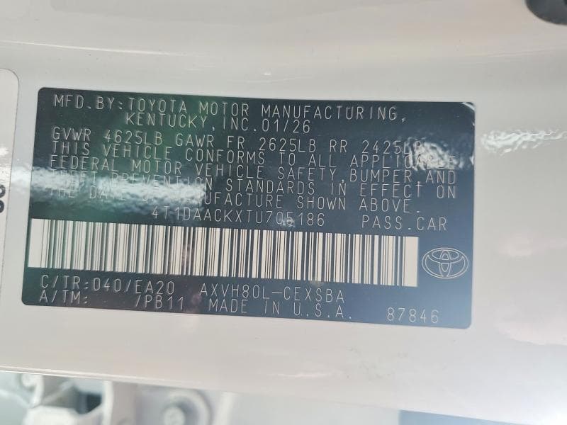 2026 TOYOTA CAMRY NIGHTSHADE 13