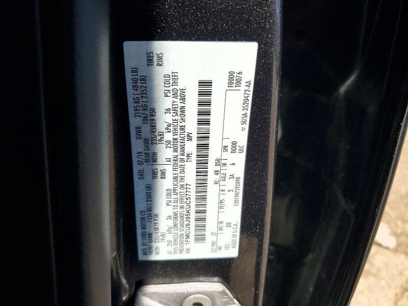 2019 FORD ESCAPE TITANIUM 13