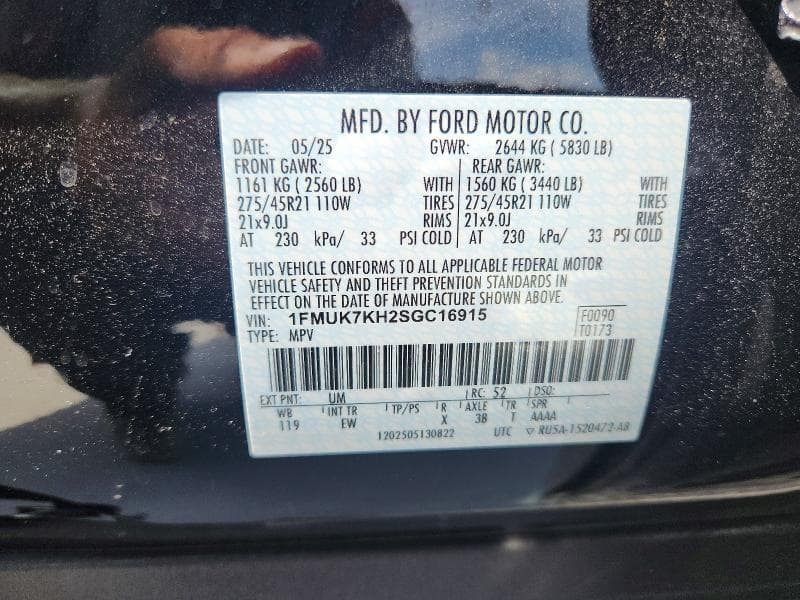2025 FORD EXPLORER ST-LINE 14