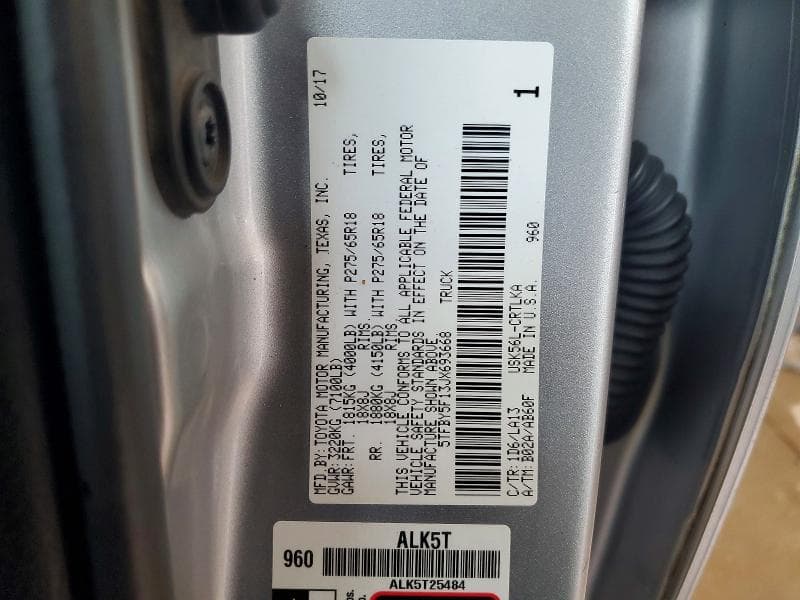 2018 TOYOTA TUNDRA DOUBLE CAB LIMITED 12