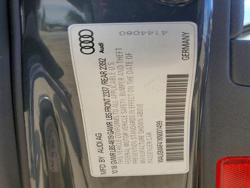 2019 AUDI A4 PREMIUM 12