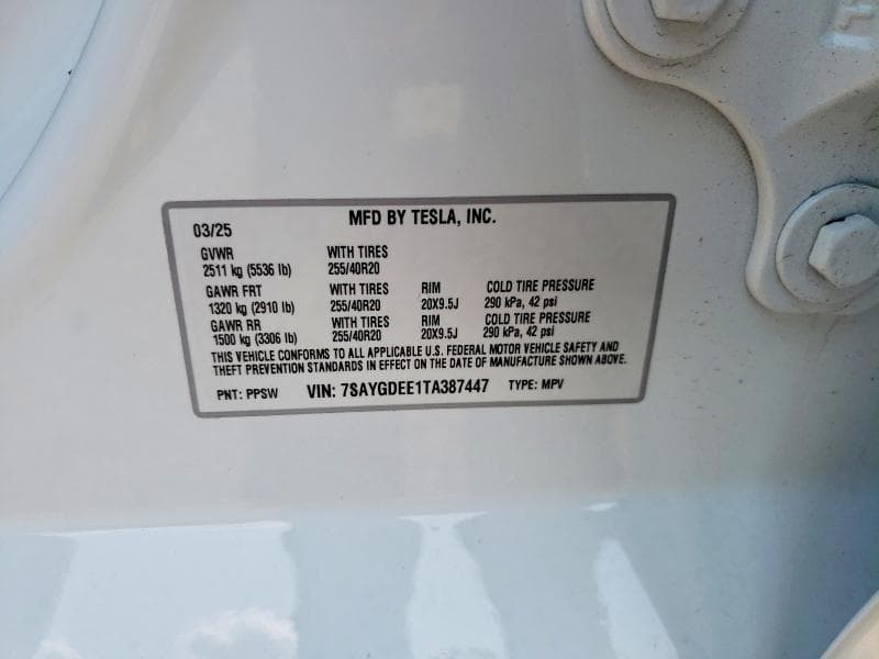2026 TESLA MODEL Y 12