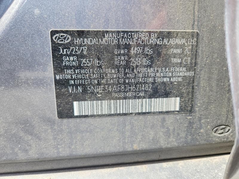 2018 HYUNDAI SONATA SEL 12