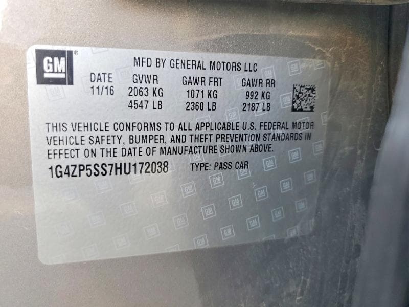 2017 BUICK LACROSSE ESSENCE 12