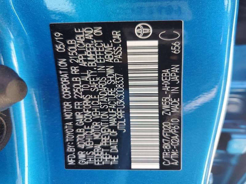 2019 TOYOTA PRIUS LE AWD-E 12