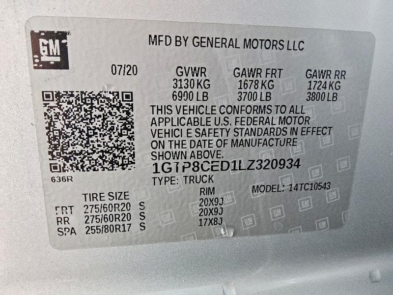 2020 GMC SIERRA C1500 ELEVATION 12