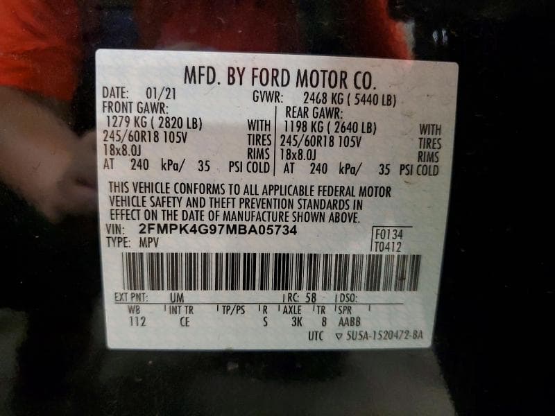 2021 FORD EDGE SE 13