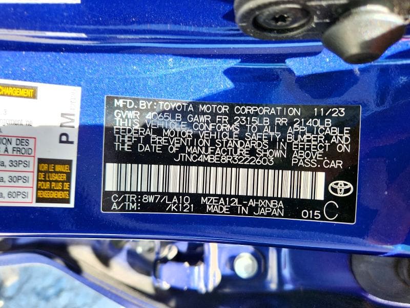 2024 TOYOTA COROLLA XSE 12